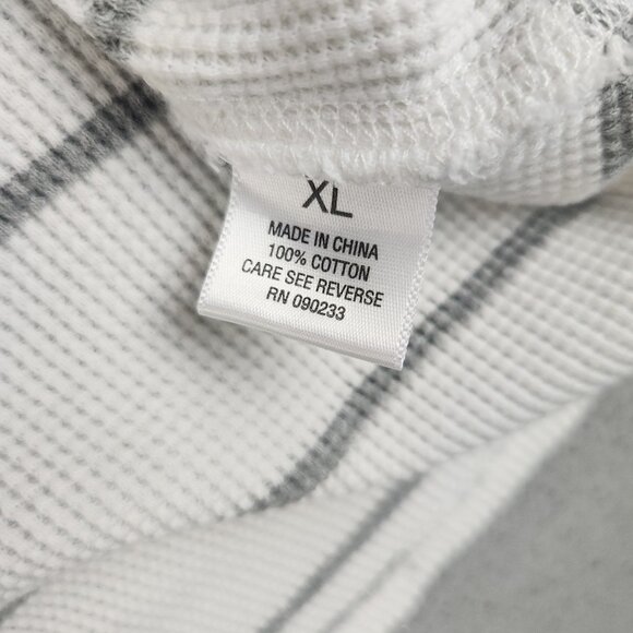 Vurt Hoodie Men's Extra Large Y2K Striped White Gray Hooded Sweatshirt Skater - Picture 9 of 12